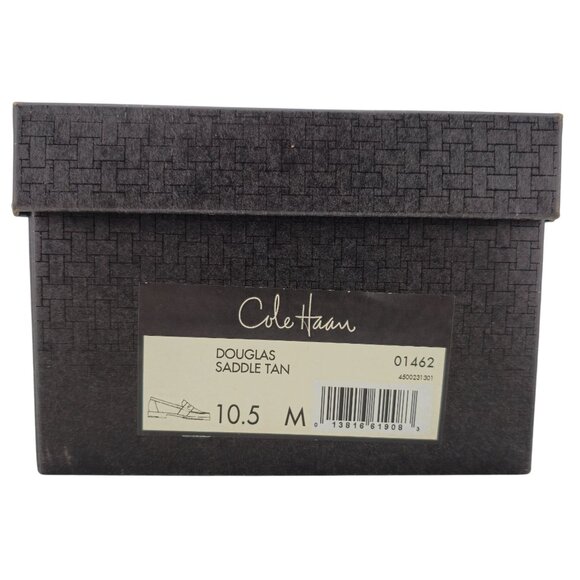 Cole Haan Douglas Mens 10.5 Saddle Tan Leather Dress Shoes Classic Penny Loafers - Picture 2 of 15